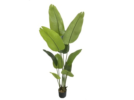 BANANA ΔΕΝΤΡΟ ΤΕΧΝΗΤΟ ΣΕ ΓΛΑΣΤΡΑ 180cm PEVA ΠΡΑΣΙΝΟ