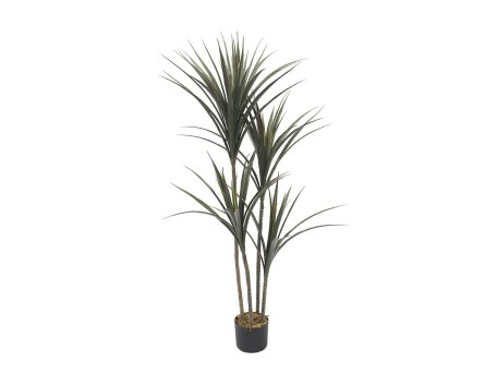 YUCCA ΔΕΝΤΡΟ ΤΕΧΝΗΤΟ ΣΕ ΓΛΑΣΤΡΑ 130cm PE ΠΡΑΣΙΝΟ