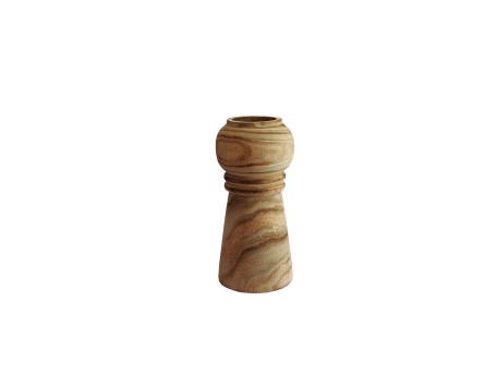 KENGO ΒΑΖΟ 12x12x26cm ΞΥΛΟ ΦΥΣΙΚΟ