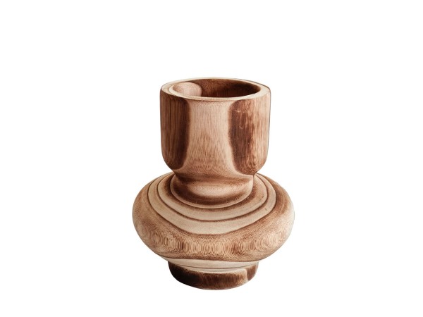 KENGO ΒΑΖΟ 13x13x20cm ΞΥΛΟ ΦΥΣΙΚΟ