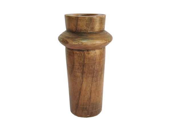 CEDAR ΒΑΖΟ 16x16x30cm ΞΥΛΟ ΚΑΦΕ