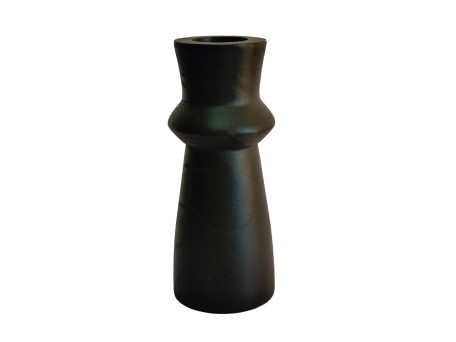 NUBIA ΒΑΖΟ 12x12x29cm ΞΥΛΟ ΜΑΥΡΟ