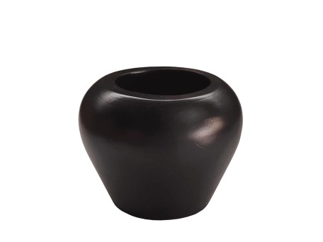 NUBIA ΒΑΖΟ 27x27x21cm ΞΥΛΟ ΜΑΥΡΟ