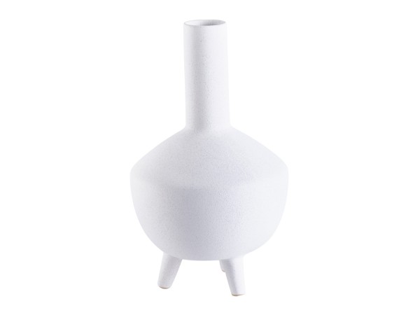 IFIGENIA ΒΑΖΟ 21x21x35cm ΚΕΡΑΜΙΚΟ ΛΕΥΚΟ