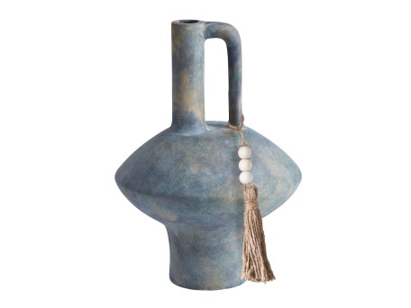 FENDRA ΒΑΖΟ 19x19x27cm ΚΕΡΑΜΙΚΟ ΓΚΡΙ ΜΠΕΖ