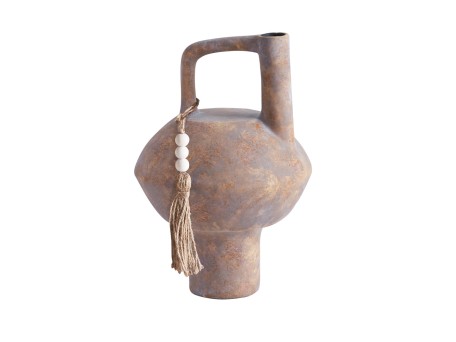 FENDRA ΒΑΖΟ 23x23x35cm ΚΕΡΑΜΙΚΟ TERRACOTTA ΓΚΡΙ