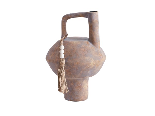 FENDRA ΒΑΖΟ 23x23x35cm ΚΕΡΑΜΙΚΟ TERRACOTTA ΓΚΡΙ