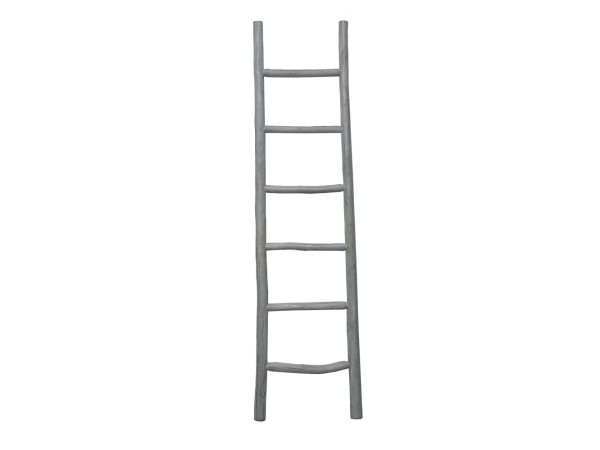 LADDER COUNTRY ΔΙΑΚΟΣΜΗΤΙΚΗ ΣΚΑΛΑ 48x6x183cm ΞΥΛΟ ΓΚΡΙ