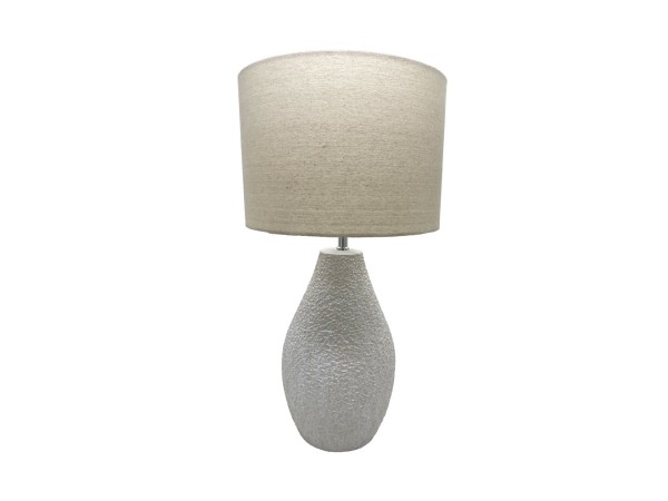 PADER ΦΩΤΙΣΤΙΚΟ ΕΠΙΤΡΑΠΕΖΙΟ 20x20x59cm ΚΕΡΑΜΙΚΟ ΛΕΥΚΟ ΛΙΝΟ ΜΠΕΖ