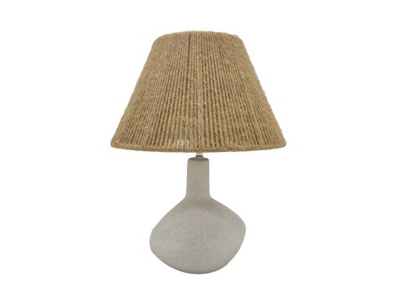 SCIANA ΦΩΤΙΣΤΙΚΟ ΕΠΙΤΡΑΠΕΖΙΟ 18x18x40cm ΚΕΡΑΜΙΚΟ ΛΕΥΚΟ ΣΧΟΙΝΙ ΦΥΣΙΚΟ