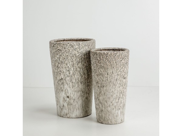 KANCHE ΓΛΑΣΤΡΑ ΣΕΤ 2ΤΜΧ 32x32x53cm ΚΕΡΑΜΙΚΟ ΜΠΕΖ ΜΑΥΡΟ KANCHE ΓΛΑΣΤΡΑ ΣΕΤ 2ΤΜΧ 32x32x53cm ΚΕΡΑΜΙΚΟ ΜΠΕΖ ΜΑΥΡΟ