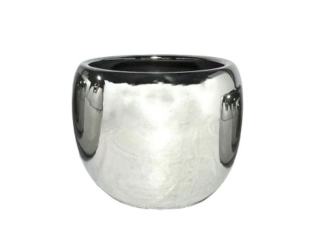 ARGENTO ΒΑΖΟ 28x28x24cm ΚΕΡΑΜΙΚΟ ΑΣΗΜΙ