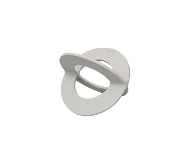 FINTON ΔΙΑΚΟΣΜΗΤΙΚΟ ΚΟΜΠΟΣ 17x12x12cm ΑΛΟΥΜΙΝΙΟ ΛΕΥΚΟ