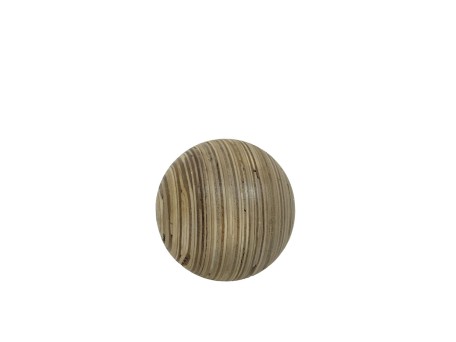 CEBO S ΔΙΑΚΟΣΜΗΤΙΚΗ ΜΠΑΛΑ 13x13x13cm ΞΥΛΟ ΦΥΣΙΚΟ