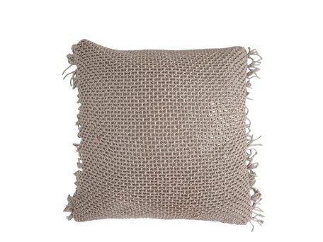 ARNAV ΔΙΑΚΟΣΜΗΤΙΚΟ ΜΑΞΙΛΑΡΙ 45x45cm ΥΦΑΣΜΑ TAUPE POLYESTER
