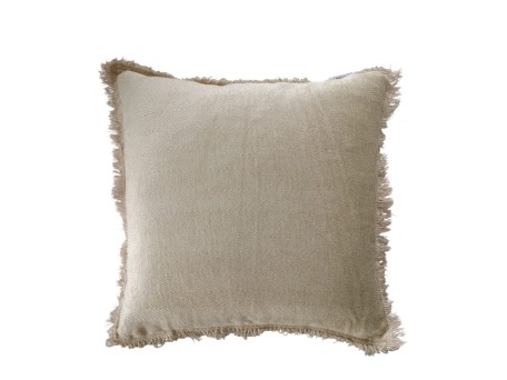 BELUD ΔΙΑΚΟΣΜΗΤΙΚΟ ΜΑΞΙΛΑΡΙ 45x45cm ΥΦΑΣΜΑ ΜΠΕΖ POLYESTER