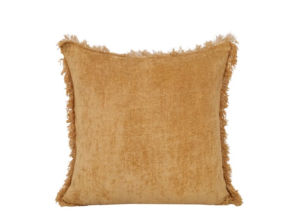 BELUD ΔΙΑΚΟΣΜΗΤΙΚΟ ΜΑΞΙΛΑΡΙ 45x45cm ΥΦΑΣΜΑ ΜΟΥΣΤΑΡΔΙ POLYESTER