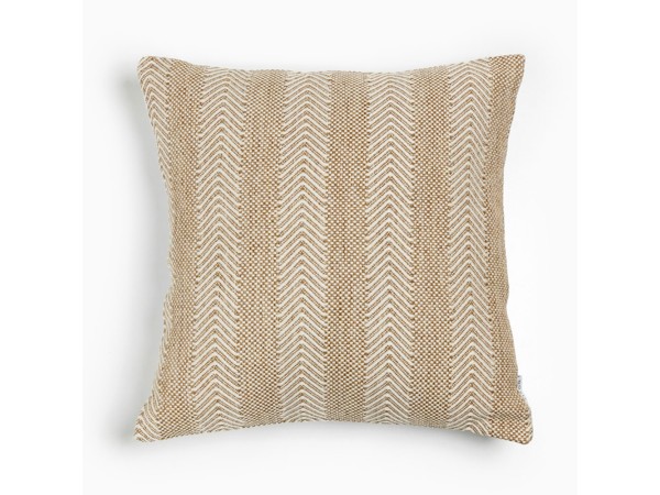 KUNAL ΔΙΑΚΟΣΜΗΤΙΚΟ ΜΑΞΙΛΑΡΙ ΕΞΩΤΕΡΙΚΟΥ ΧΩΡΟΥ 45x45cm ΥΦΑΣΜΑ ΜΠΕΖ POLYESTER