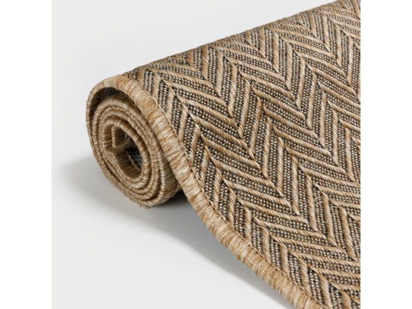 IKAN ΧΑΛΙ ΕΞΩΤΕΡΙΚΟΥ ΧΩΡΟΥ 200x150cm PP ΜΠΕΖ ΚΑΦΕ