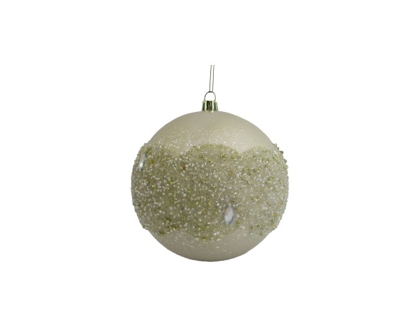 DIAMOND ΧΡΙΣΤΟΥΓΕΝΝΙΑΤΙΚΗ ΜΠΑΛΑ 12x12x12cm ΠΛΑΣΤΙΚΟ ΣΑΜΠΑΝΙ