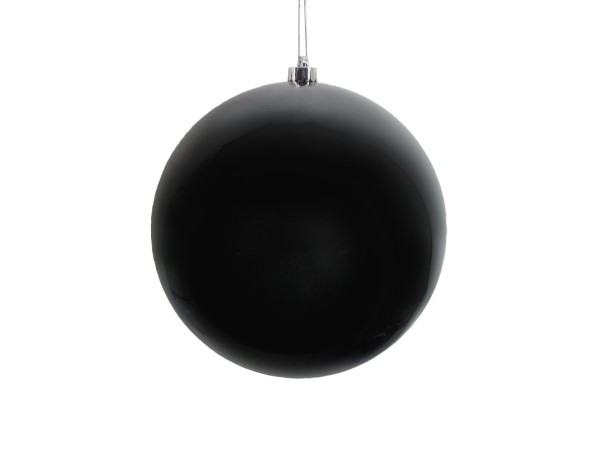 PERLA DARK ΧΡΙΣΤΟΥΓΕΝΝΙΑΤΙΚΗ ΜΠΑΛΑ 25x25x25cm ΠΛΑΣΤΙΚΟ ΜΑΥΡΟ