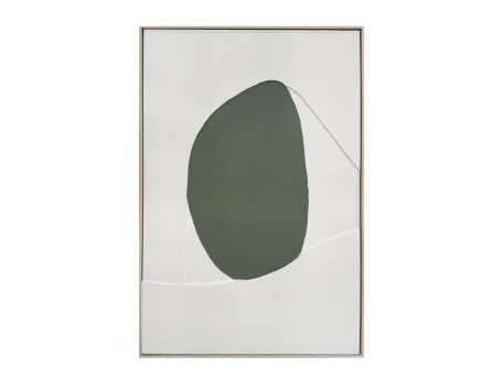 VOID B ΠΙΝΑΚΑΣ ΔΙΑΚΟΣΜΗΤΙΚΟΣ ΜΕ ΚΟΡΝΙΖΑ 80x120x4cm ΚΑΜΒΑΣ ΜΠΕΖ ΛΑΔΙ PS