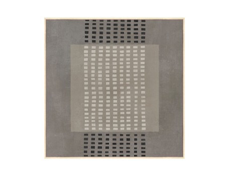 FRAMED DREAM ΠΙΝΑΚΑΣ ΔΙΑΚΟΣΜΗΤΙΚΟΣ ΜΕ ΚΟΡΝΙΖΑ 80x80x4cm ΚΑΜΒΑΣ ΓΚΡΙ ΣΚΟΥΡΟ ΜΠΕΖ ΞΥΛΟ