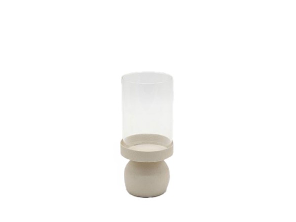 VELA ΚΗΡΟΠΗΓΙΟ 9x9x20cm ΜΕΤΑΛΛΟ ΜΠΕΖ ΓΥΑΛΙ VELA ΚΗΡΟΠΗΓΙΟ 9x9x20cm ΜΕΤΑΛΛΟ ΜΠΕΖ ΓΥΑΛΙ