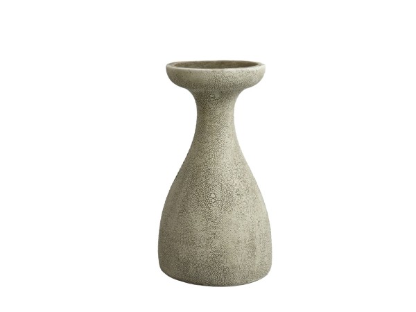 TERZO.I ΔΙΑΚΟΣΜΗΤΙΚΟ ΚΗΡΟΠΗΓΙΟ 12x9.5x22cm POLYRESIN STONE GREY