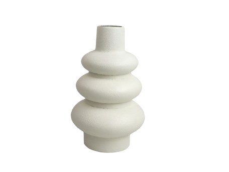 GALLINI ΔΙΑΚΟΣΜΗΤΙΚΟ ΒΑΖΟ 15x15x24.5cm POLYRESIN OFF WHITE