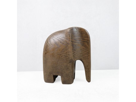 ZAMBIA.1 ΔΙΑΚΟΣΜΗΤΙΚΟ ΕΛΕΦΑΝΤΑΣ 16.5x9x18cm POLYRESIN ΚΑΦΕ
