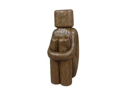 SEDUTO.II ΔΙΑΚΟΣΜΗΤΙΚΟ ΣΩΜΑ 9.5x7.5x20cm POLYRESIN ΜΠΕΖ
