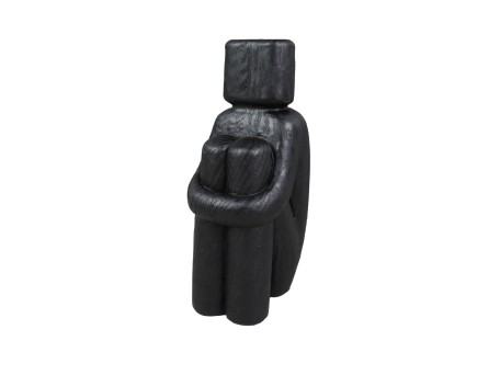 SEDUTO.III ΔΙΑΚΟΣΜΗΤΙΚΟ ΣΩΜΑ 9.5x7.5x20cm POLYRESIN ΜΑΥΡΟ