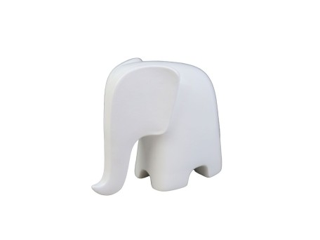 BIANCO ΔΙΑΚΟΣΜΗΤΙΚΟ ΕΛΕΦΑΝΤΑΣ 18.5x8.5x16cm POLYRESIN ΛΕΥΚΟ