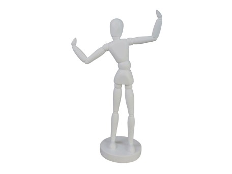 BALLO CORPO.3 ΔΙΑΚΟΣΜΗΤΙΚΟ ΣΩΜΑ 21x10.5x35cm POLYRESIN ΛΕΥΚΟ