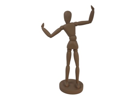 BALLO CORPO.4 ΔΙΑΚΟΣΜΗΤΙΚΟ ΣΩΜΑ 21x10.5x35cm POLYRESIN ΚΑΦΕ ΣΚΟΥΡΟ