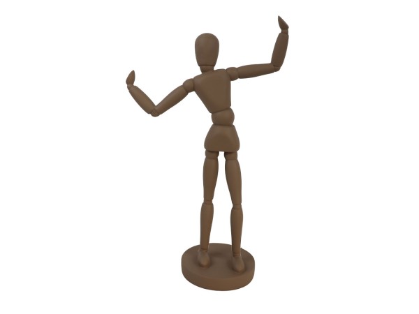 BALLO CORPO.4 ΔΙΑΚΟΣΜΗΤΙΚΟ ΣΩΜΑ 21x10.5x35cm POLYRESIN ΚΑΦΕ ΣΚΟΥΡΟ