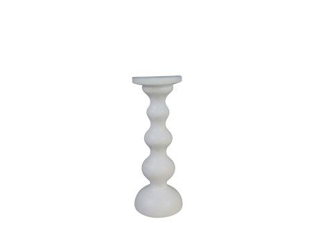 CADENA ΔΙΑΚΟΣΜΗΤΙΚΟ ΚΗΡΟΠΗΓΙΟ 11x11x29cm POLYRESIN ΛΕΥΚΟ