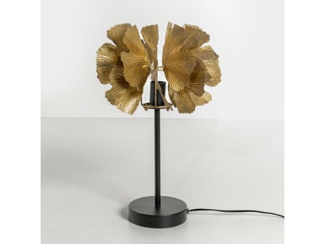 BLOSSOM ΦΩΤΙΣΤΙΚΟ ΕΠΙΤΡΑΠΕΖΙΟ 41x41x65cm ΜΕΤΑΛΛΟ BROWN GOLD ΜΑΥΡΟ