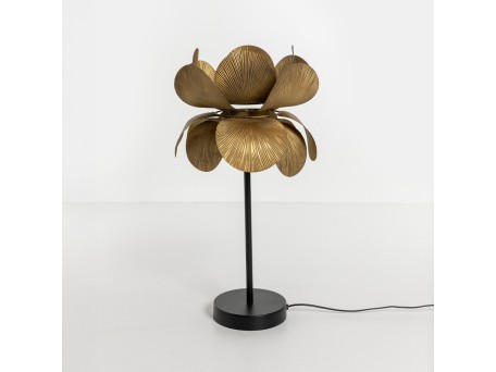 BLOSSOM ΦΩΤΙΣΤΙΚΟ ΕΠΙΤΡΑΠΕΖΙΟ 26x26x55cm ΜΕΤΑΛΛΟ BROWN GOLD