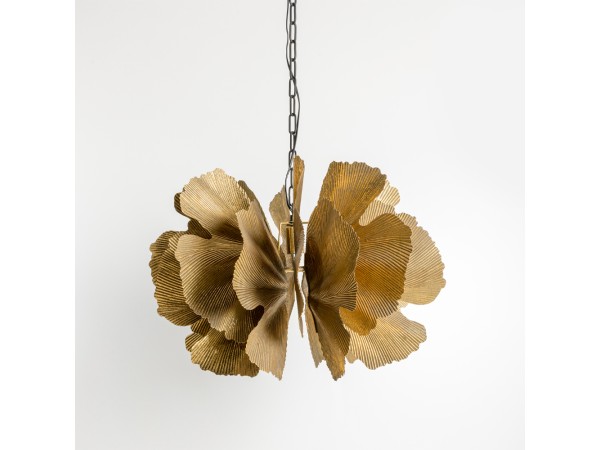 BLOSSOM ΦΩΤΙΣΤΙΚΟ ΚΡΕΜΑΣΤΟ 71x71x50cm ΜΕΤΑΛΛΟ BROWN GOLD