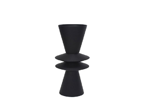 ZIK ΔΙΑΚΟΣΜΗΤΙΚΟ ΚΗΡΟΠΗΓΙΟ 20x20x67cm ΜΕΤΑΛΛΟ ΜΑΥΡΟ