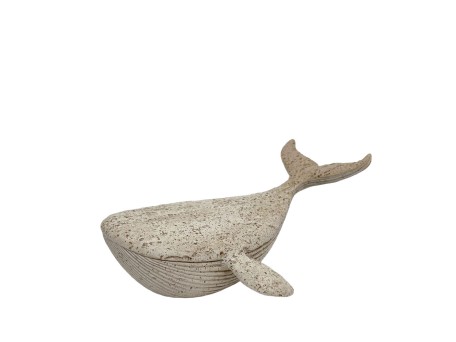 BALENA ΔΙΑΚΟΣΜΗΤΙΚΟ ΨΑΡΙ 20x14x8.5cm POLYRESIN ΜΠΕΖ ΚΑΦΕ