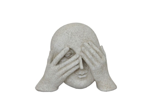 GLANCE ΔΙΑΚΟΣΜΗΤΙΚΟ ΠΡΟΣΩΠΟ 21.3x7x16.8cm POLYRESIN OFF WHITE