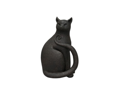 MILO ΔΙΑΚΟΣΜΗΤΙΚΟ ΓΑΤΑ 18x12x27cm POLYRESIN ΜΑΥΡΟ