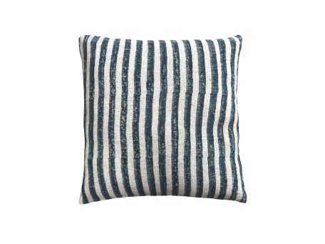 SAIL ΔΙΑΚΟΣΜΗΤΙΚΟ ΜΑΞΙΛΑΡΙ 50x50cm ΥΦΑΣΜΑ ΜΠΛΕ/BEIGE ΡΙΓΕ ΑΣΠΡΟ