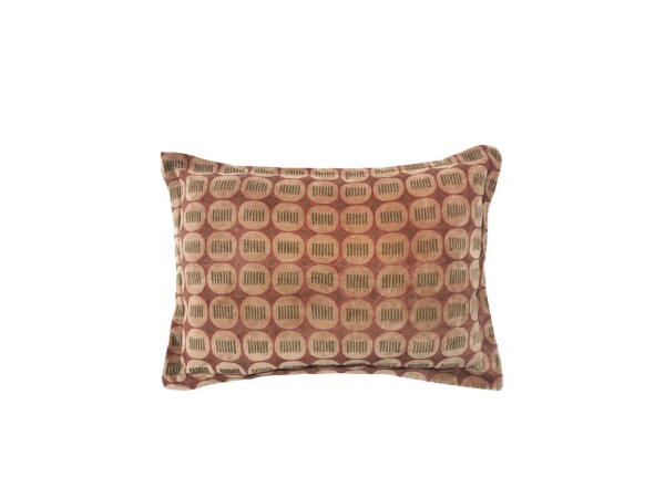 OREIL ΔΙΑΚΟΣΜΗΤΙΚΟ ΜΑΞΙΛΑΡΙ 60x40cm ΥΦΑΣΜΑ ΠΟΛΥΧΡΩΜΟ ΡΟΖ