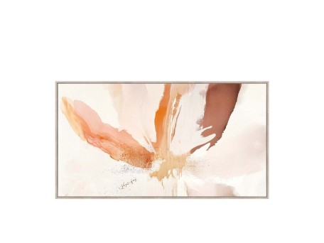 CALANDIUM C ΠΙΝΑΚΑΣ ΔΙΑΚΟΣΜΗΤΙΚΟΣ ΜΕ ΚΟΡΝΙΖΑ 80x145x4cm ΚΑΜΒΑΣ ΜΠΕΖ ΠΟΛΥΧΡΩΜΟ ΞΥΛΟ ΦΥΣΙΚΟ