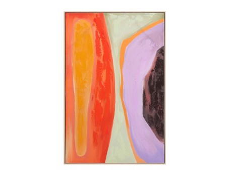 GEO DREAM B ΠΙΝΑΚΑΣ ΔΙΑΚΟΣΜΗΤΙΚΟΣ ΜΕ ΚΟΡΝΙΖΑ 80x120x4cm ΚΑΜΒΑΣ ΠΟΛΥΧΡΩΜΟ ΞΥΛΟ ΦΥΣΙΚΟ