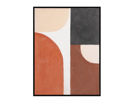 VARME B ΠΙΝΑΚΑΣ ΔΙΑΚΟΣΜΗΤΙΚΟΣ ΜΕ ΚΟΡΝΙΖΑ 60x80x4cm ΚΑΜΒΑΣ ΠΟΛΥΧΡΩΜΟ ΞΥΛΟ ΜΑΥΡΟ